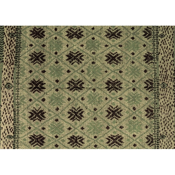 Ahgly Company Indoor Rectangle Oriental Brown Modern Area Rugs, 5' x 7'
