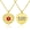 PVD Gold Red, variant on Custom Engraved Filigree Heart Medical Alert ID Necklace – Lobster Claw Clasp w/ 28" Cable Chain, Durable&Stainless Steel, Personalized Emergency Gift for Wife, Mom, & Daughter — SS/RE