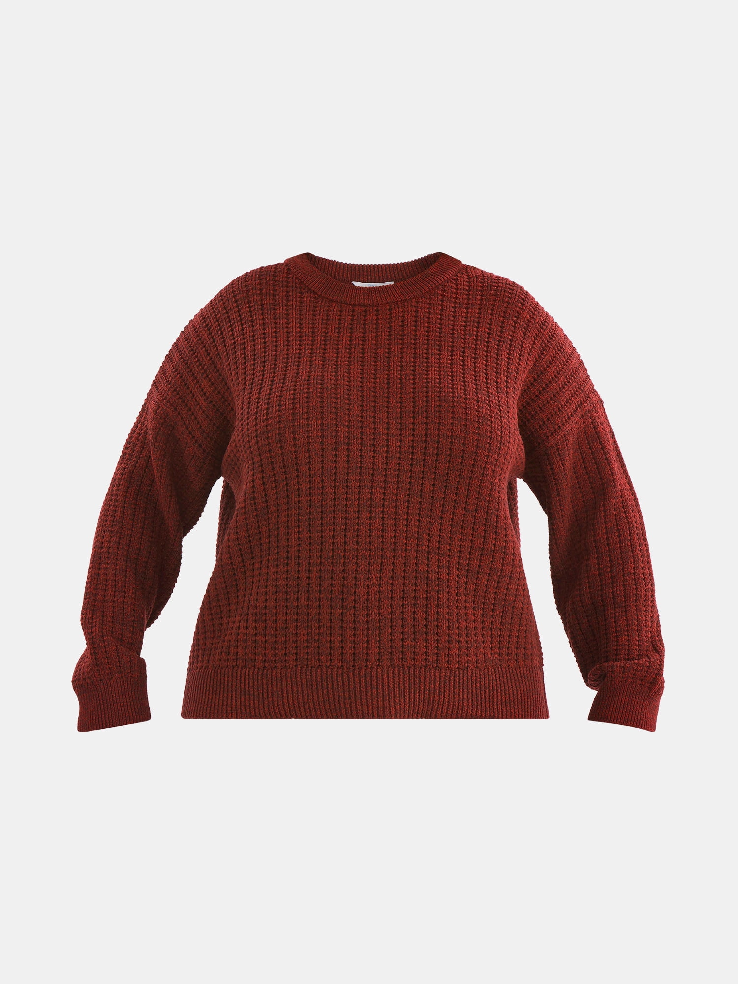 Time and Tru Women's and Women’s Plus Textured Stitch Sweater, Midweight, Sizes XS-4X
