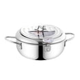 thumbnail image 1 of HBFAGFB New Stainless Steel Deep Fryer Pot with Oil Drip Drainer Rack for Chips, Chicken, 1 of 3