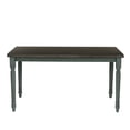 thumbnail image 2 of Powell Willow Dining Table, Distressed Brown and Teal Blue, 2 of 10