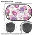 thumbnail image 6 of KUIFORTI Car Window Shade for Side Window (2Pack), Cling Car Window Sun Shade for Baby to Block 99.95% UVR - Foldable Car Seat Sun Protection, Vintage Flower Purple, 6 of 6