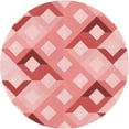 thumbnail image 1 of Ahgly Company Tapis d'Intérieur Lavable en Machine Carré Rouge, 3 Pieds Carré, 1 of 7