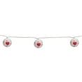 thumbnail image 6 of 10-Count White and Red Heart Paper Lantern Valentine's Day Lights Clear Bulbs, 6 of 8
