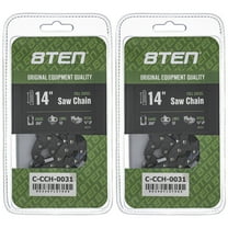 Full Chisel Chainsaw Chain 14 inch .050 3/8 LP 52DL for Husqvarna Echo 2 Pack 810-CCC2253H