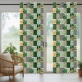 thumbnail image 5 of Outdoor Curtains for Patio Waterproof, St. Patrick's Day Outdoor Privacy Panels Grommet, Green Hat Dog Lucky Shamrocks Black Check Blackout Outside Curtains for Porch/Cabana 54"x108", 2 Panels, 5 of 8