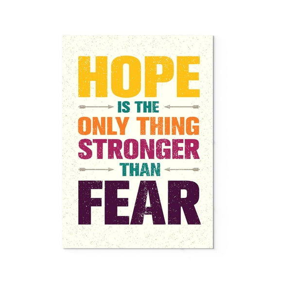 Ezposterprints Motivational Inspirational Posters for Home Office School Classroom Kidsroom - Motivational Quotes Poster Printing - Wall Art Print - Quote: Hope - 12X18 inches