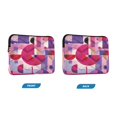 thumbnail image 2 of Laptop Bag Briefcases Computer Inner Bags Computer Bags Laptop Sleeves Work Travel School Bag16inch Pink and Purple Record Pattern, 2 of 8