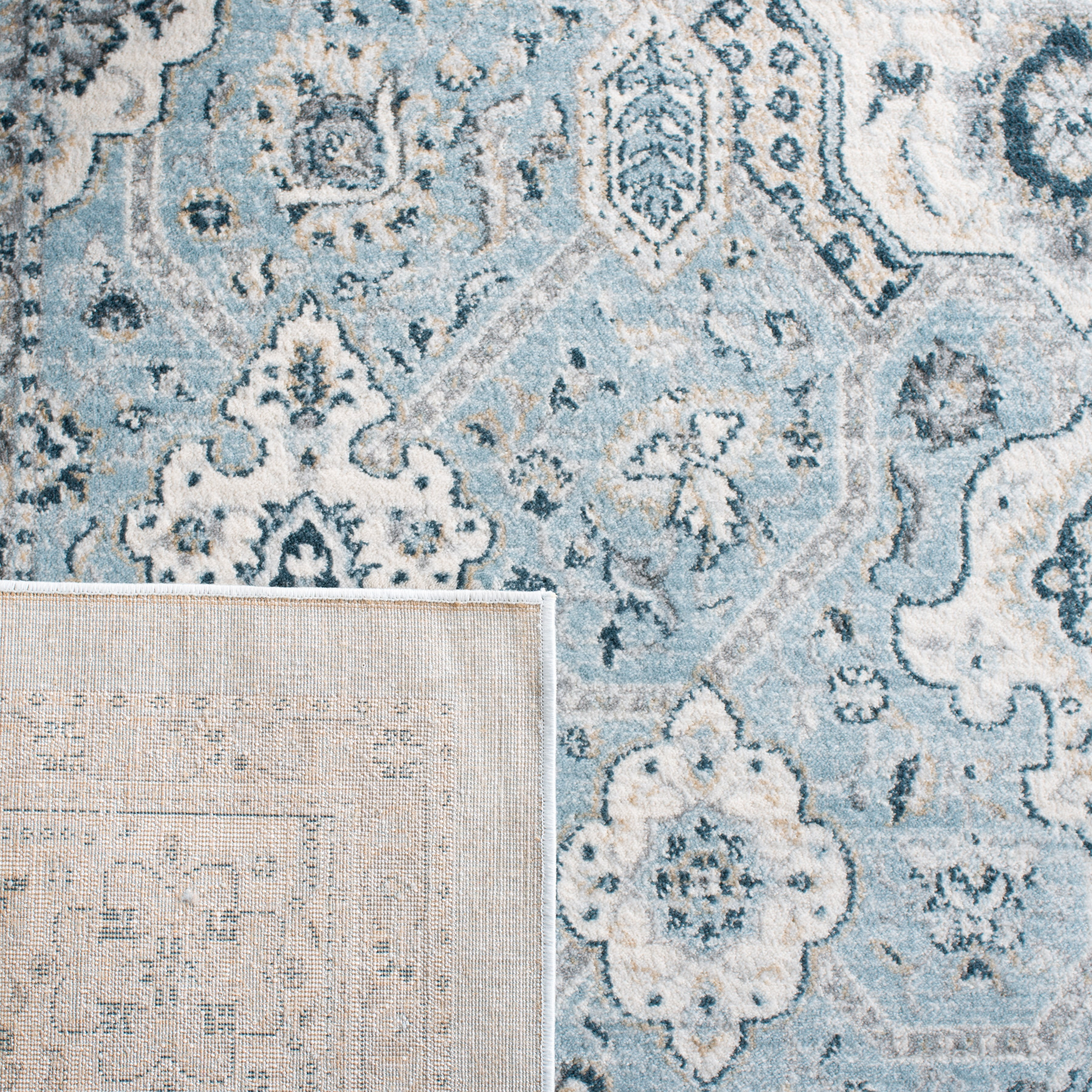 SAFAVIEH Isabella Zander Oriental Area Rug, Blue/Cream, 8' x 10'