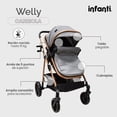 thumbnail image 2 of Carriola Sistema De Viaje Welly Convertible A Bambineto Gris, 2 of 5