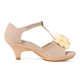 thumbnail image 2 of Sandalias para Niñas DREAM PAIRS SDSD227K con Tira en T y Flor Dorada, 2 of 6