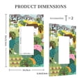 thumbnail image 3 of KLL Garden Farm Pattern Electrical Outlet Covers, 3" x 5" 1 Pack Electric Receptacle Plug Covers for Decorator Receptacle Outlet & Switch-Style U, 3 of 6