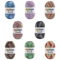 thumbnail image 3 of 1 Pack Soft & Cozy Variegated Hand-Knitting Yarn, Durable & Versatile Crochet Yarn With Shimmering Texture For Diy Craft Projects, Scarves, Hats, Blankets, Home Decor For S,, 3 of 3