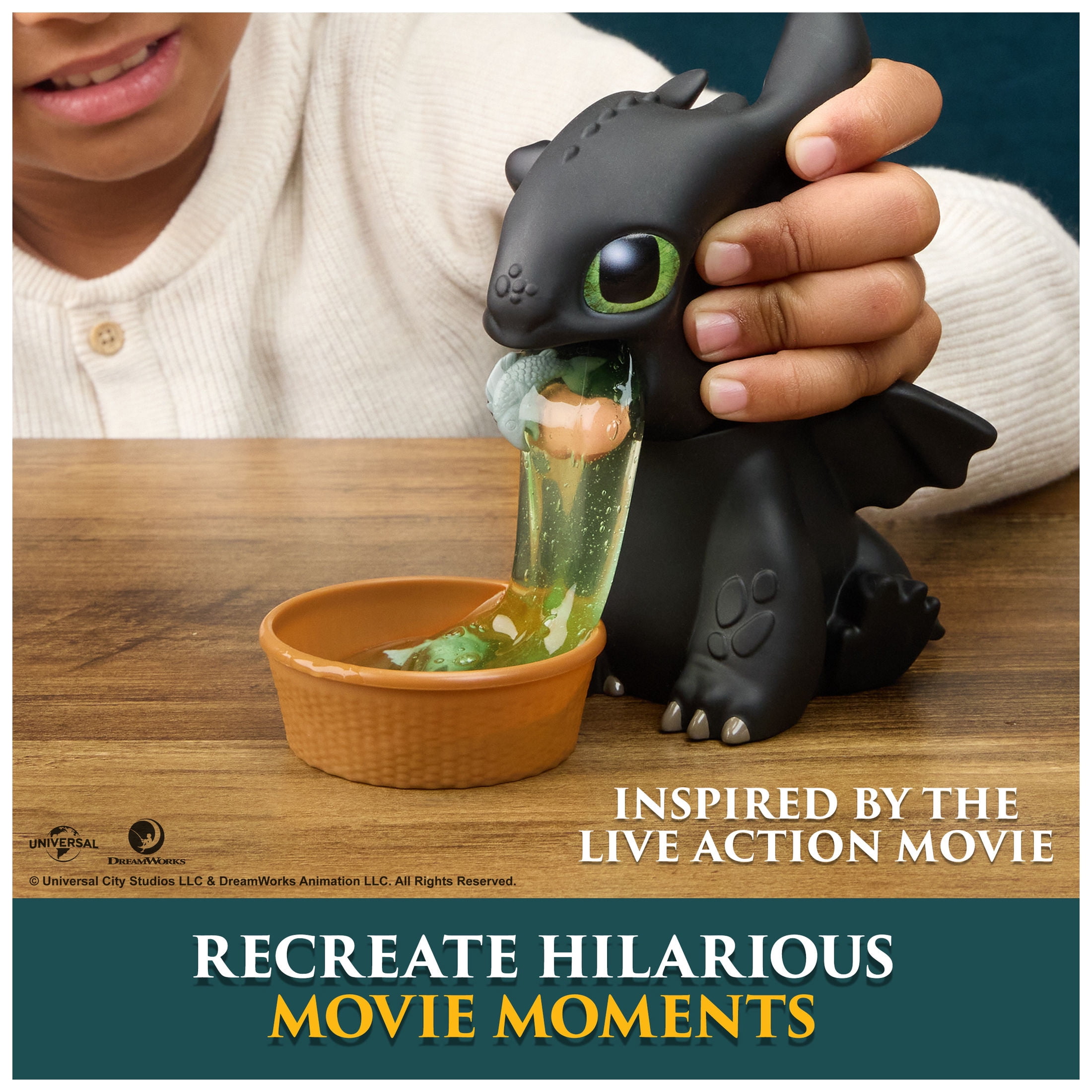 DreamWorks Dragons, How to Train Your Dragon Fish Feeding Toothless Interactive Toy for Kids 4 and up