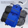 thumbnail image 4 of 2-Piece Oxford Bull Pull Rod Travel Bag Set - Expandable Double Shoulder Back Case for Universal Wheels!, 4 of 5