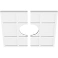 thumbnail image 2 of 22"OD x 7"ID x 7 1/2"C x 1"P Rubik Architectural Grade PVC Contemporary Ceiling Medallion, Two Piece, 2 of 11