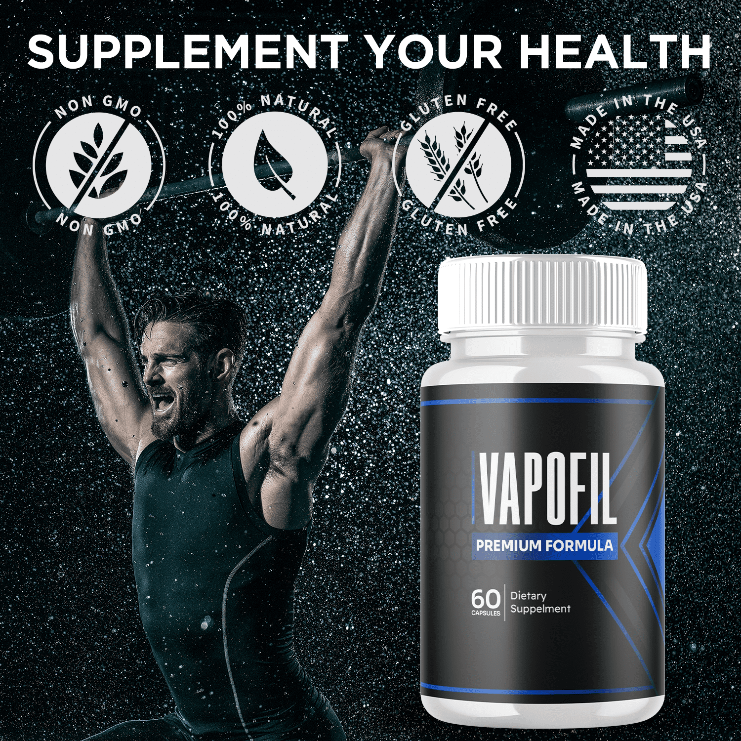 Vapofil Advanced Formula Pills All Natural Vitamin Supplement 180 Capsules