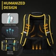 thumbnail image 6 of Tool Backpack,GOCHIFIX Heavy Duty Tool Bag with Hard Bottom,Laptop Compartment and Multiple Pockets,Black, 6 of 7