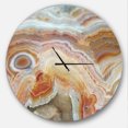 thumbnail image 1 of Designart 'Strips and Ovals on Agate ' Modern wall clock, 1 of 6