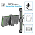thumbnail image 6 of Tekcoo Phone Cases for Samsung Galaxy A54 5G 2022 6.4", [Built-in Screen Protector] Combo Holster Belt Clip [Heavy Duty] [Kickstand] Full-Body Rugged Holster Case -Green, 6 of 7