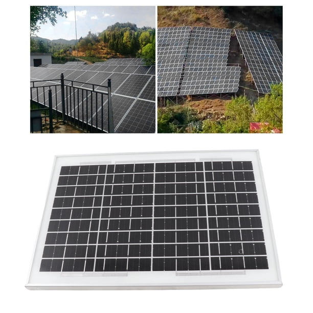Panel Solar, Panel Solar Para Exteriores Fácil Instalación Rendimiento Estable Impermeable 18 V Alta Eficiencia De Conversión Para Iluminación Fuera De La Red