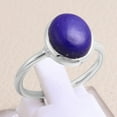 thumbnail image 5 of Earth Gems Jewelry Lapis Lazuli Ring Sterling Silver Ring Statement Rings Lapis Gemstone Ring for Women, 5 of 6