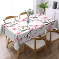 thumbnail image 2 of Cherry Blossom Rectangle Tablecloth Pink Branch Tree Japan Blooming Flowers Table Cloth Dining Table Cover for Home Kitchen Restaurant Party Buffet Picnic 60 x 84 Inch, 2 of 7