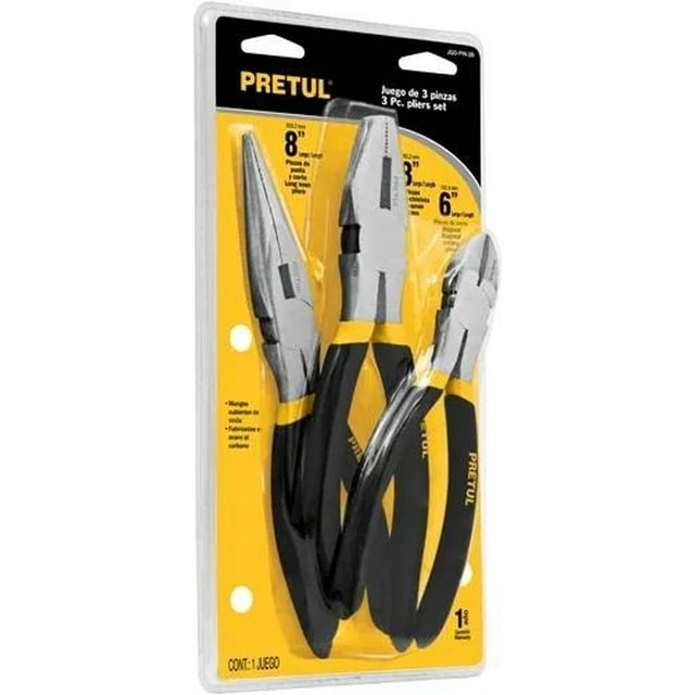 Juego Pinzas 3 Pz Pretul 23975 Pretul JGO-PIN-3B