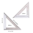 thumbnail image 5 of YongCo GREENER Ruler 120mm/180mm Stainless Triangle Ruler for Carpentry Woodworking Measuring Tools Measurement Ruler, 5 of 16