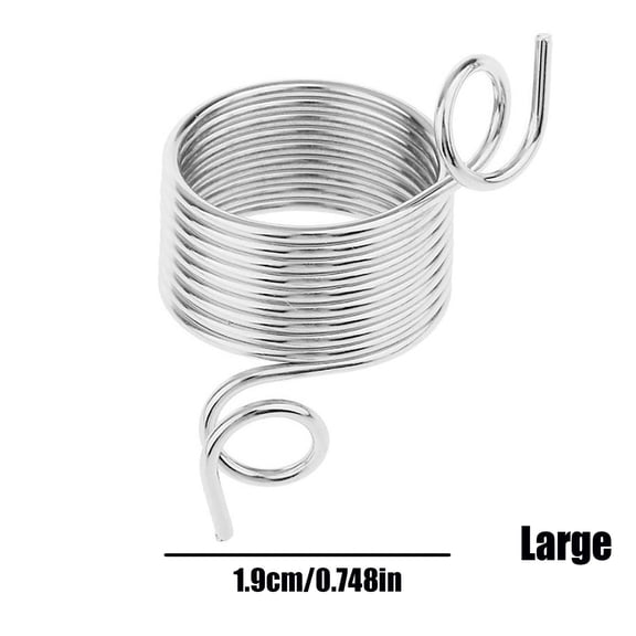 Weloille Ring Type Knitting Tools Finger Wear Thimble Yarn Spring Guides Stainless Steel Needle Thimble Sewing Accessories