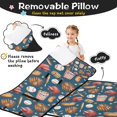 thumbnail image 3 of Blue Baseball Stadium Pattern Toddler Nap Mats for Kids Preschool,Sleeping Mat Bag or Kids,Toddler Sleeping Bag,Toddler Nap Mat or Daycare, 3 of 6