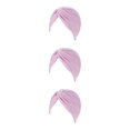 thumbnail image 4 of Qarigey Turbante musulmán Hijabs Gorras Sombreros Ruffle Chemo Cancer Headwear morado oscuro Type1 NO1 Qarigey CBP300242, 4 of 6