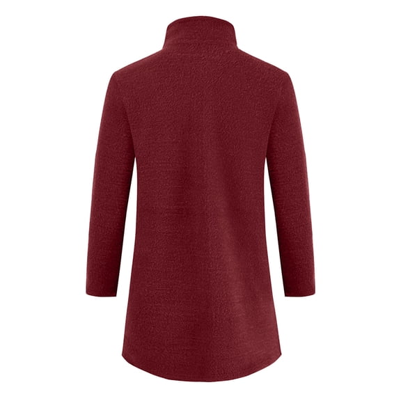 Vedolay Men's Cardigan Sweater Casual Sweater Tops Knit Cardigan Slim Long Sleeve Coat Red,3XL