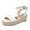 White, variant on NOKIO Lightweight Women'S Flip Flops Women's Ladies Strap Ankle Buckle Platform Wedges Woven Sandals Roman Shoes