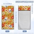 thumbnail image 7 of KUIFORTI Skull Daisy Car Seat Cover Protector Front Seats for Gym, Running, Yoga & Vehicle Protection Portable Comfortable Automotive Towels Seat Protector Cover Blanket, 7 of 7