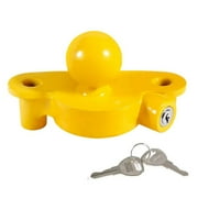 Anti-ru st Caravan Motorcycle Trailers Safety Tow Hitch Universal Trailer Yellow Coupling Lock