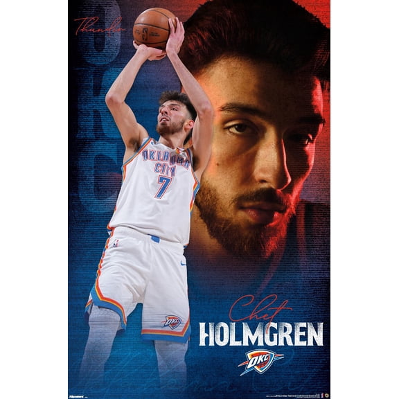 NBA Oklahoma City Thunder - Chet Holmgren 25 Wall Poster, 22.375" x 34"