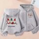 thumbnail image 1 of Sudadera deportiva informal con estampado degradado para niños y niñas, cuello redondo, manga larga, poliéster, 1 of 6