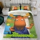thumbnail image 4 of Los Backyardigans Conjunto de sábanas temático, trío de piezas, cómodo y amigable con la piel, diseño único, regalo de decoración para el hogar para familiares, amigos y fans, 90 cm * 190 cm, 4 of 6