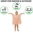 thumbnail image 4 of Accesorios de baño Toalla de playa suave de secado rápido que absorbe el agua Toalla de playa para surfear en la playa Capa con capucha para niños Capa de toalla de playa de algodón, 4 of 6