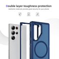 thumbnail image 2 of Decase Magnetic case for Samsung Galaxy S22 Ultra Case,Built-in Kickstand,Compatible with Mag-Safe, Dual-Layer Protection Military Grade Protective Phone Case for Samsung Galaxy S22 Ultra,Darkbule, 2 of 9