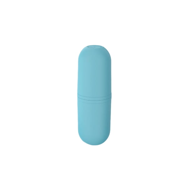 Matsuzay Estuche de almacenamiento para cepillos de de viaje, soporte para de dientes, taza de sellada para senderismo, Juegos de accesorios de baño Azul