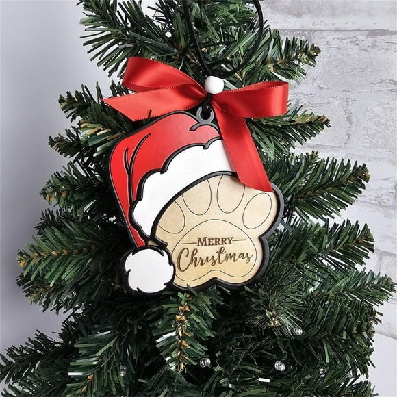 Christmas Ornament, Christmas Claus Hat, Poodle 1 Ornaments For Christmas Tree Custom , Gifts For Cat Lover