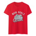 thumbnail image 4 of TSADFHJI Hauts de Noël Élégants pour Femmes T-Shirt à Manches Courtes Imprimé Animal Col Rond Décontracté TG Rouge, 4 of 5