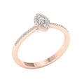 thumbnail image 2 of Imperial 1/4 Ct TDW Marquise Diamond Halo Engagement Ring in 10K Rose Gold (H-I, I2), 2 of 4
