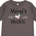 thumbnail image 4 of Inktastic Mimi's Favorite Heart Grandchild Boys or Girls Long Sleeve Toddler T-Shirt, 4 of 5