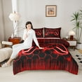 thumbnail image 4 of Castle Fairy Video Game Queen Comforter Set,Teens Honeycomb Gamepads Bedding Comforter Set, 4 of 8