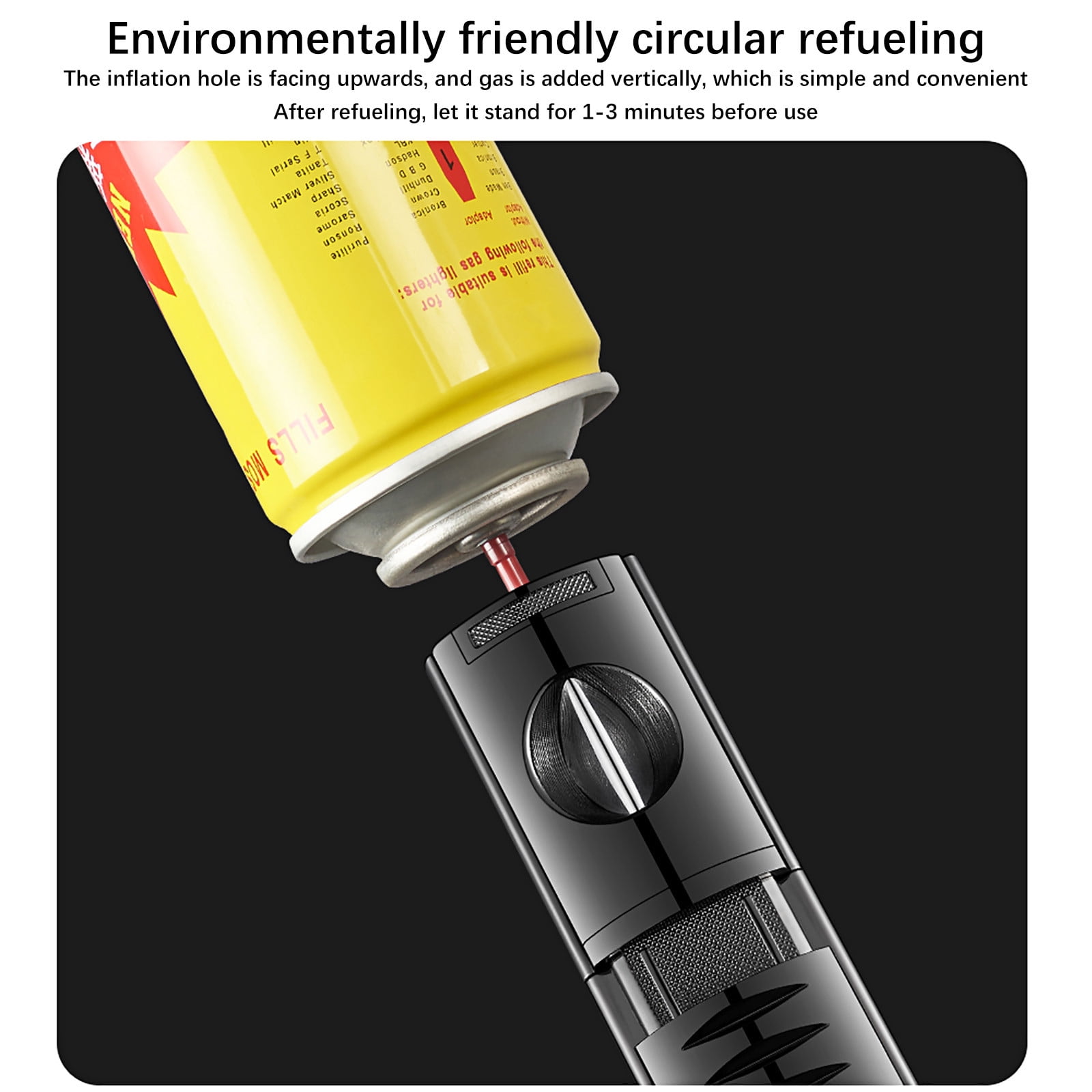 Torch Lighter Triple Flame Rechargeable Lighter, Portable Windproof Torch Igniter USB Charging Multifunction Lighter, for Cigar BBQ Camping Outdoor Lighting Use