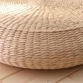 thumbnail image 2 of Sitting Floor Pouf Cushion Pillow: Floor Pillow, Floor Cushions for Adults, 16 Inch/40 cm Round Natural Straw Handmade Breathable Tatami Sitting Cushion, for Home Decor, Meditating, Kneeling, Yoga, 2 of 7