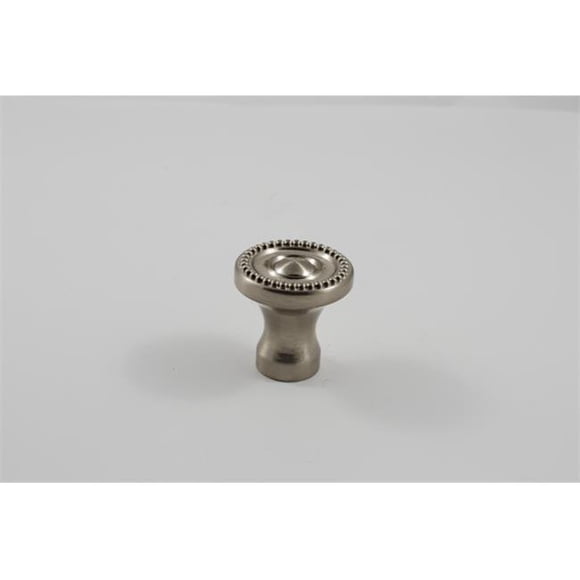 Beaded Mushroom Cabinet Knob, Satin Nickel